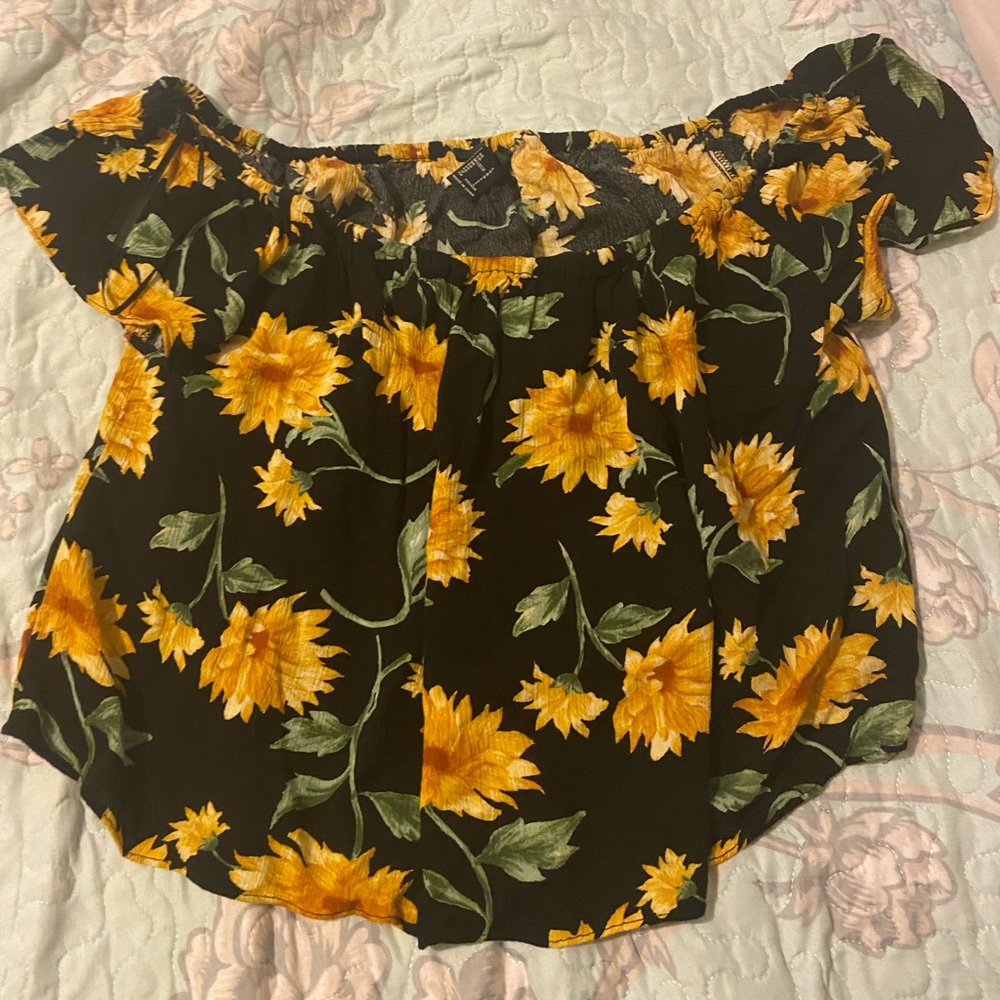 Sunflower crop top